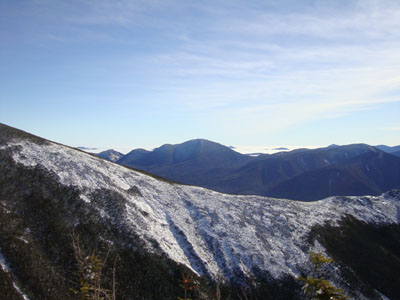 Looking at Mt. Carrigain from the West Bond summit - Click to enlarge
