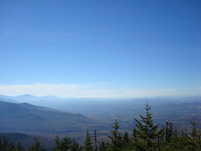The view to the southwest from the blown down area near the Mt. Cabot summit - Click to enlarge