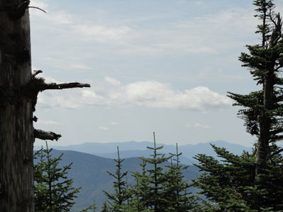 Looking southwest from the blowdown patch near the summit of Mt. Cabot - Click to enlarge
