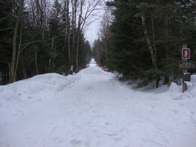 The York Pond Trail trailhead