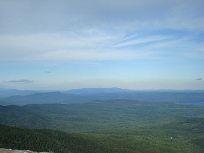 Looking east towards the Ossipee Range from the Mt. Cardigan summit - Click to enlarge