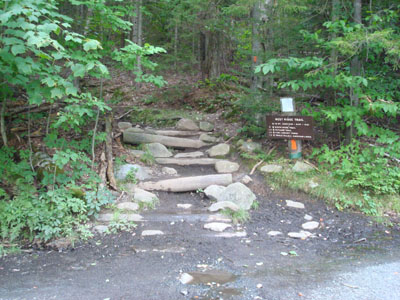 The West Ridge Trail trailhead