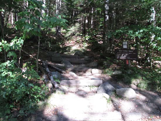 The West Ridge Trail trailhead