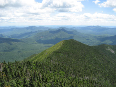 Looking to the east from the Mt. Carrigain summit lookout tower - Click to enlarge