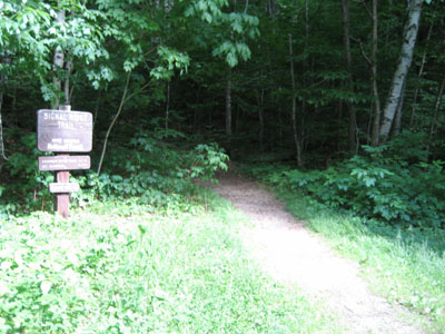 Signal Ridge Trail trailhead on Sawyer River Road