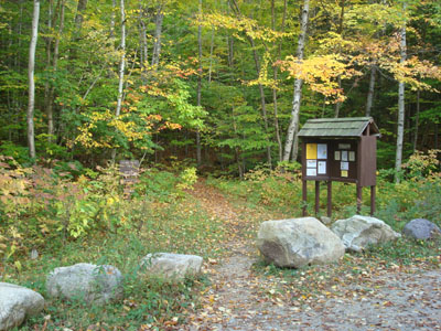 Signal Ridge Trail trailhead on Sawyer River Road