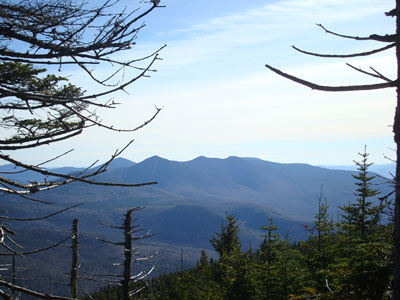 Looking at Mt. Tripyramid from near the summit of East Osceola - Click to enlarge