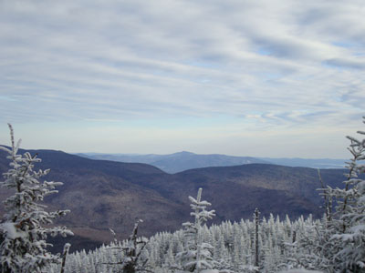 Looking at Mt. Shaw from near the summit of East Osceola - Click to enlarge