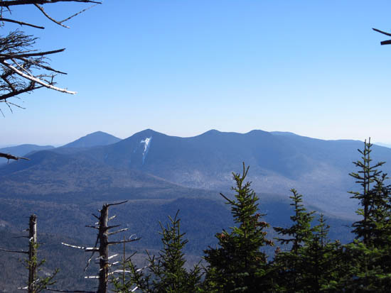 Looking at the Tripyramids from near the summit of the East Peak of Mt. Osceola - Click to enlarge