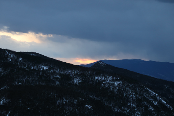 Sunset colors from near the summit of East Osceola - Click to enlarge