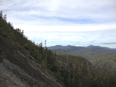 Looking across the slide near the Mt. Osceola Trail