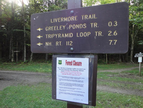 The Livermore Trail trailhead
