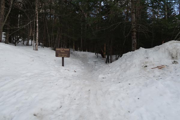 The Greeley Ponds Trail trailhead