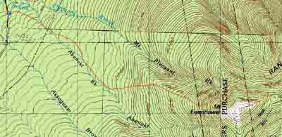 Topographic map of Mt. Eisenhower - Click to enlarge
