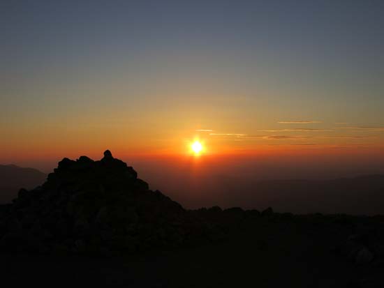 The sunset as seen from Mt. Eisenhower - Click to enlarge