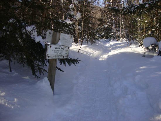 The Avalon Trail trailhead next to the train station