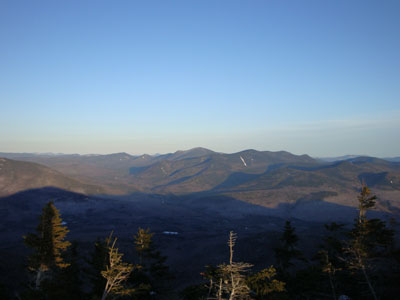 Looking at Mt. Carrigain from Mt. Flume - Click to enlarge