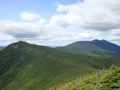 Looking up the Franconia Ridge from Mt. Flume - Click to enlarge