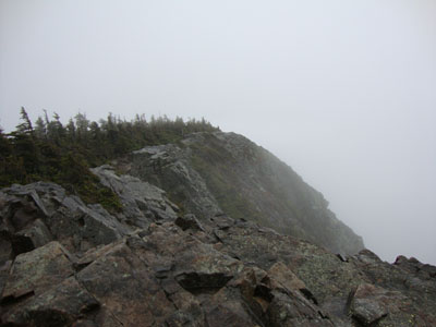 Mt. Flume in the clouds - Click to enlarge