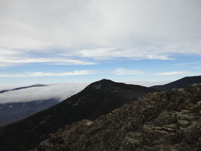 Looking up the Franconia Ridge from Mt. Flume - Click to enlarge