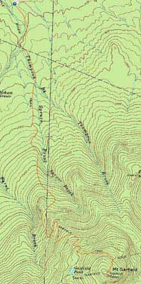 Topographic map of Mt. Garfield - Click to enlarge