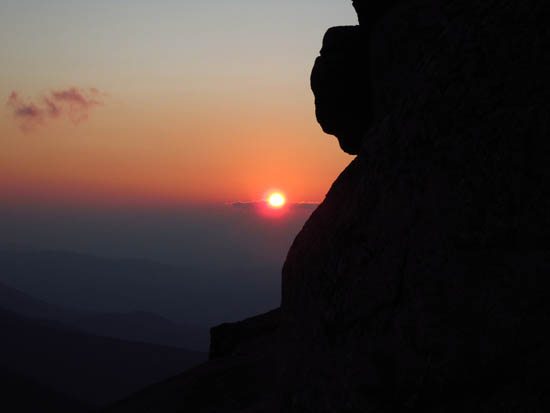 The sunset on Mt. Garfield - Click to enlarge
