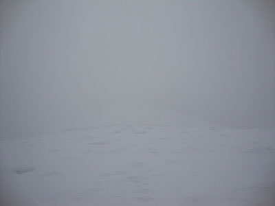 Limited visibility on Mt. Guyot - Click to enlarge