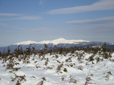 Mt. Washington as seen from Mt. Guyot - Click to enlarge
