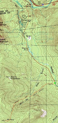Topographic map of Mt. Hale - Click to enlarge