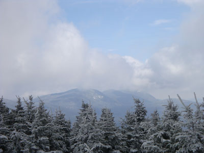 Looking at the Tom-Field-Willey Range from the top of the snowtower on Mt. Hale - Click to enlarge