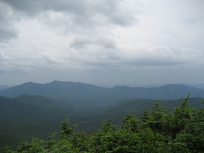 The Osceolas and Scar Ridge as seen from Mt. Hancock's North Peak viewpoint - Click to enlarge