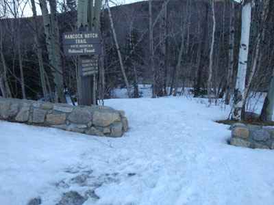 The Hancock Notch Trail trailhead