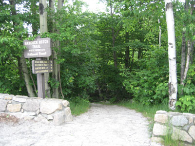 The Hancock Notch Trail trailhead