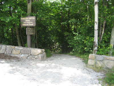The Hancock Notch Trail trailhead