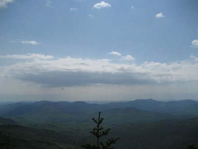 Looking at the Moats and Mt. Chocorua from the viewpoint near Mt. Hancock's South Peak - Click to enlarge