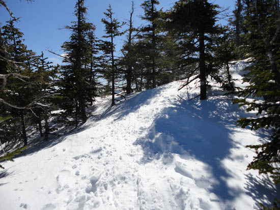 The Hancock Loop Trail between the peaks