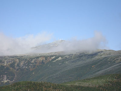 Looking at Mt. Washington from Mt. Isolation - Click to enlarge