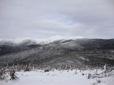 Looking at Mt. Washington from Mt. Isolation - Click to enlarge