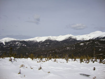 Looking the Southern Presidentials from Mt. Isolation - Click to enlarge
