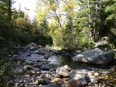 The second water crossing on the Isolation Trail