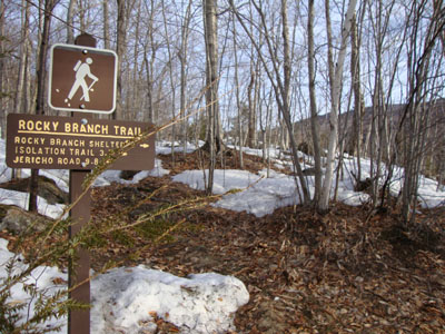 The Rocky Branch Trail trailhead