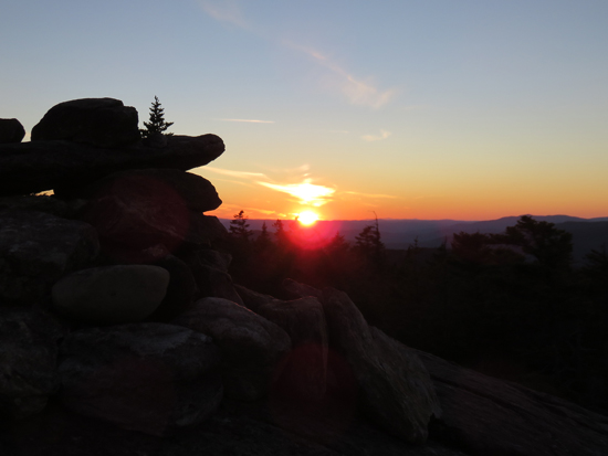 The sunset as seen from Mt. Israel - Click to enlarge