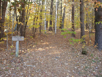Wentworth Trail trailhead at the Mead Base Camp