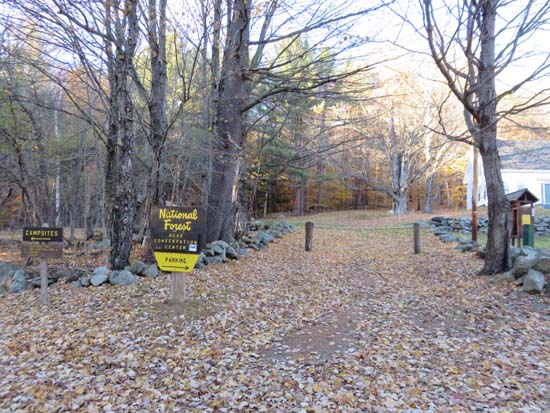 Wentworth Trail trailhead at the Mead Base Camp