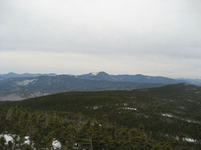Looking at Mt. Carrigain from Mt. Jackson - Click to enlarge