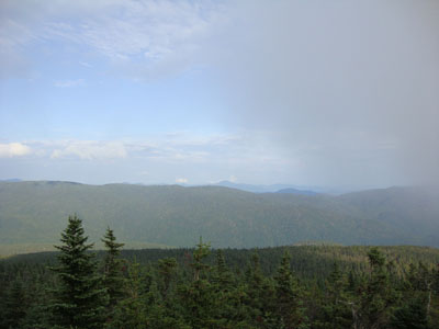 Looking over the Montalban Ridge at Kearsarge North Mountain from Mt. Jackson - Click to enlarge