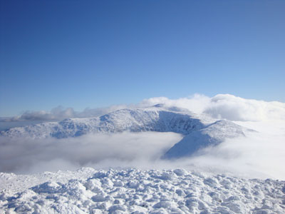 Looking at Mt. Washington from Mt. Jefferson - Click to enlarge