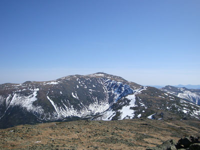 Looking at Mt. Washington from Mt. Jefferson - Click to enlarge