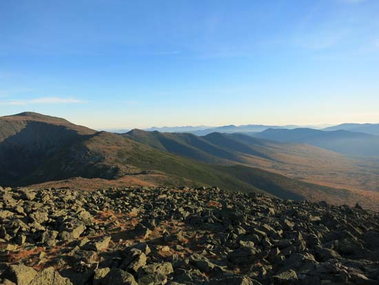 Looking at Mt. Washington and the Southern Presidentials from Mt. Jefferson - Click to enlarge