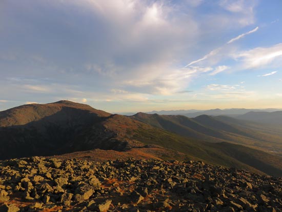 Looking at Mt. Washington and the Southern Presidentials from Mt. Jefferson - Click to enlarge
